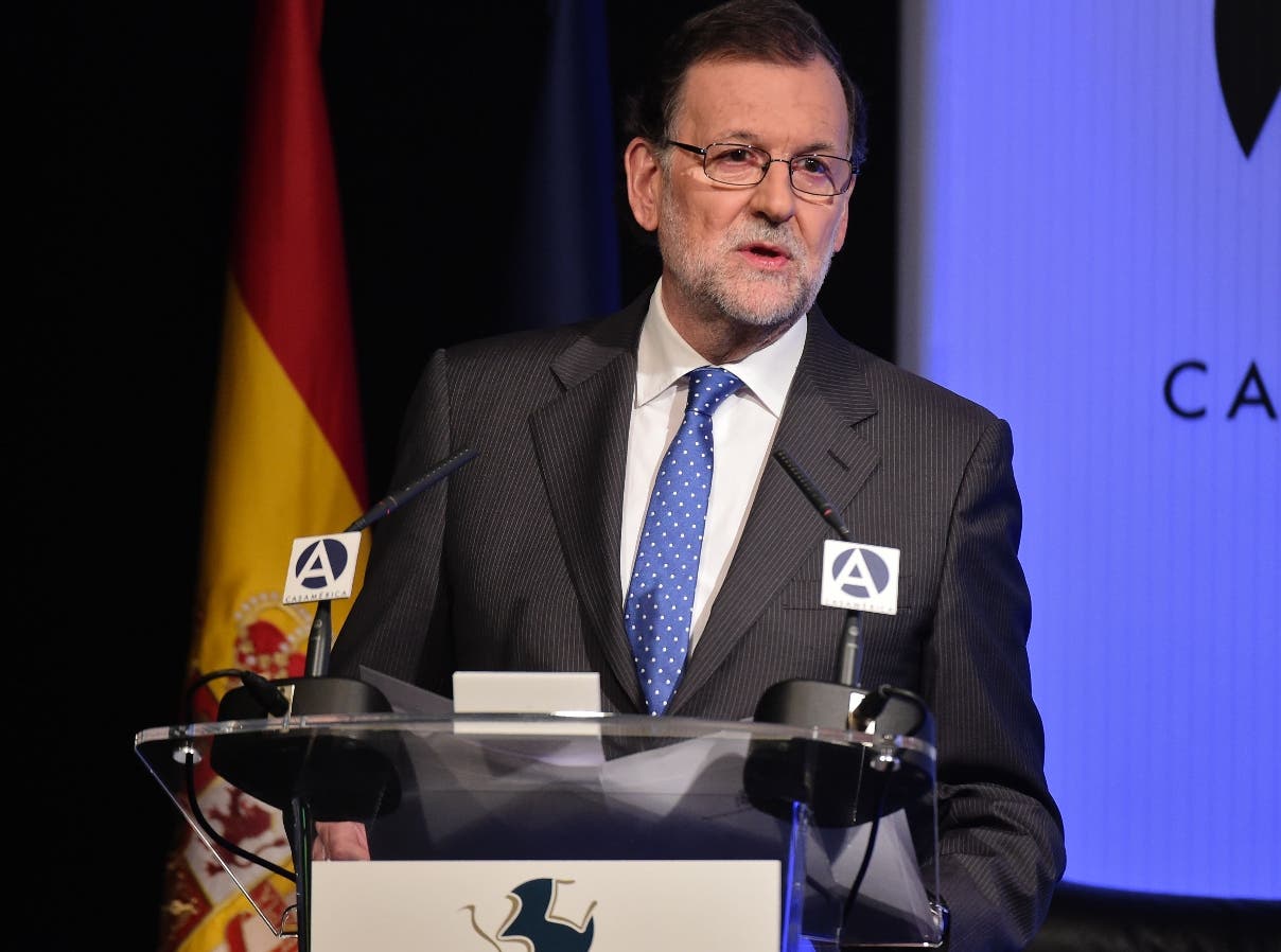 Spain' Prime Minister Mariano Rajoy delivers a speech at the start of a seminar titled "Vargas Llosa: Culture, ideas and freedom" as part of the celebrations of the 80th birthday of Peruvian writer and recipient of the 2010 Nobel Prize in Literature Mario Vargas Llosa, at Casa de America prior to , in Madrid on March 29, 2016. / AFP / JAVIER SORIANO