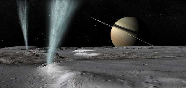 Resultado de imagen de La luna Encelado de Saturno