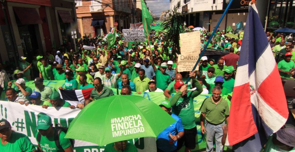 El movimiento Marcha Verde ha concitado el apoyo de los más variados y diversos sectores de la sociedad dominicana que se han identificado con la causa.