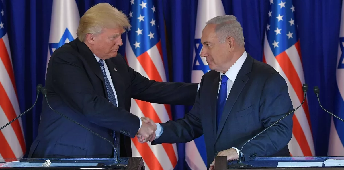 El presidente Donald Trump se reunió con el primer ministro de Israel, Benjamín Netanyahu.