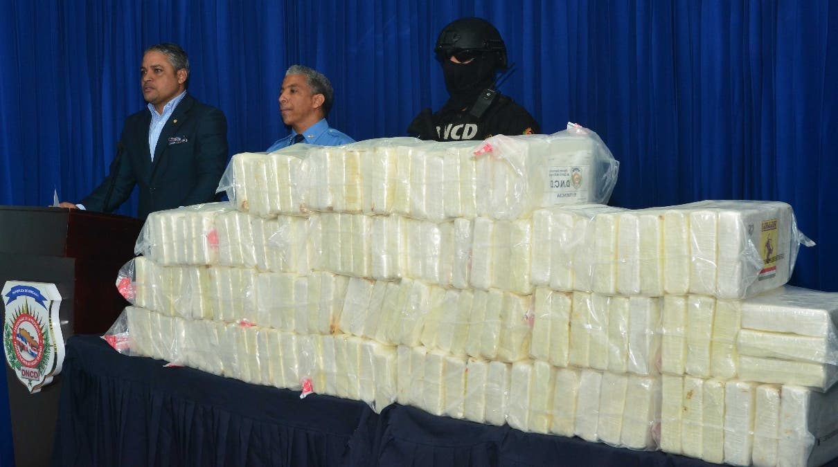 La DNCD anunció  la semana pasada  el decomiso en Las Américas de 140 kilos de cocaína.