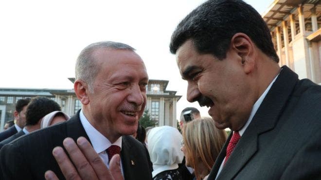 Maduro viajÃ³ a TurquÃ­a en julio para asistir a la toma de poder del presidente turco.