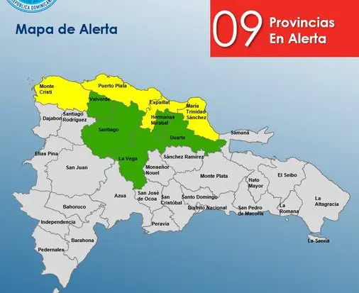 COE Aumenta A 9 Las Provincias En Alerta