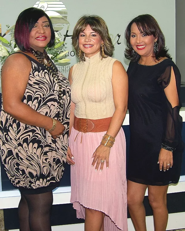Paola Olivo, Fiordaliza Marte y Laly Rojas.