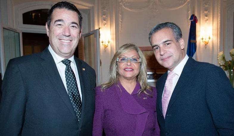 Juan Manuel Martín de Oliva, Rosa Hernández de Grullón y Luis Emilio Rodríguez Amiama.