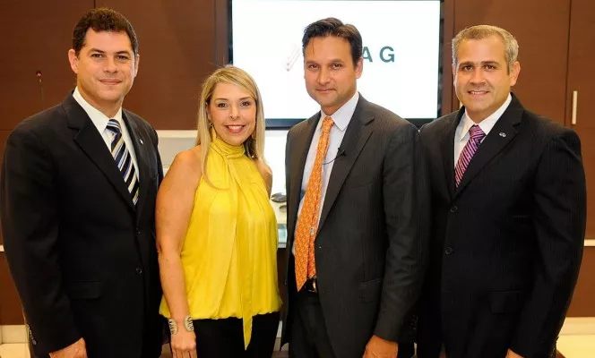 Aníbal Rodríguez, Patricia Zerpa, Kaihan Krippendorff y Alfredo Nin.
