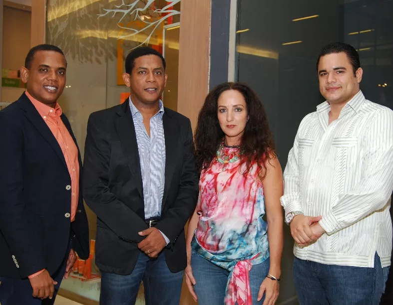 Francisco Alberto Méndez,   Diógenes Méndez, Sara Díaz y Jean Carlos López.