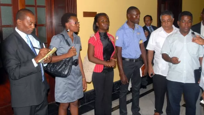 Dominico-haitiano visitan al presidente