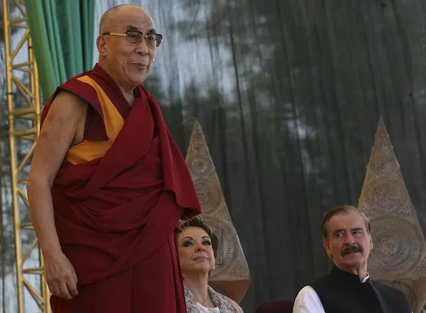 Dalai Lama, Vicente Fox, Marta Sahagun