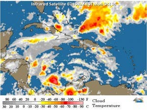 Onda tropical  y vaguada producirán  aguaceros en la tarde de este viernes