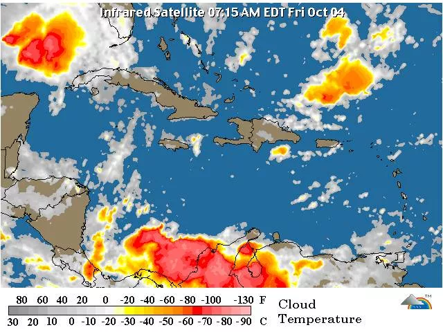 Lluvias con tormentas eléctricas y temperaturas calurosas durante el día