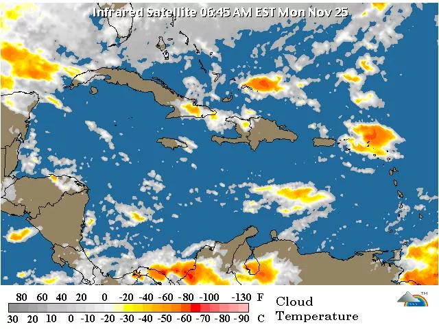 Lluvias dispersas por la incidencia de una vaguada