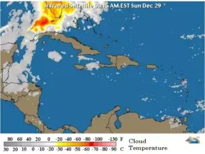 Lluvias débiles y clima fresco para este domingo