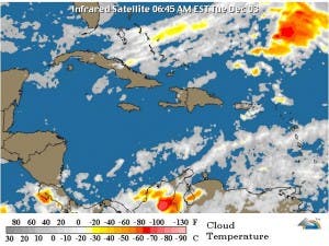 Vaguada provocará lluvias dispersas sobre el país