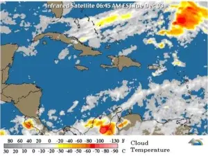 Vaguada provocará lluvias dispersas sobre el país