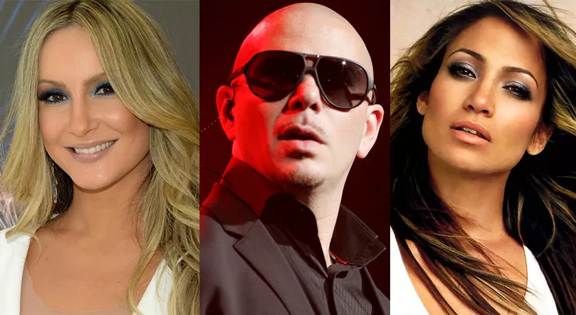 Claudia Leitte, Pitbull y Jennifer López.
