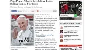 Por primera vez un papa en la portada de Rolling Stone