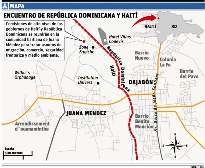 La frontera con Haití reforzada en Dajabón por la reunión bilateral