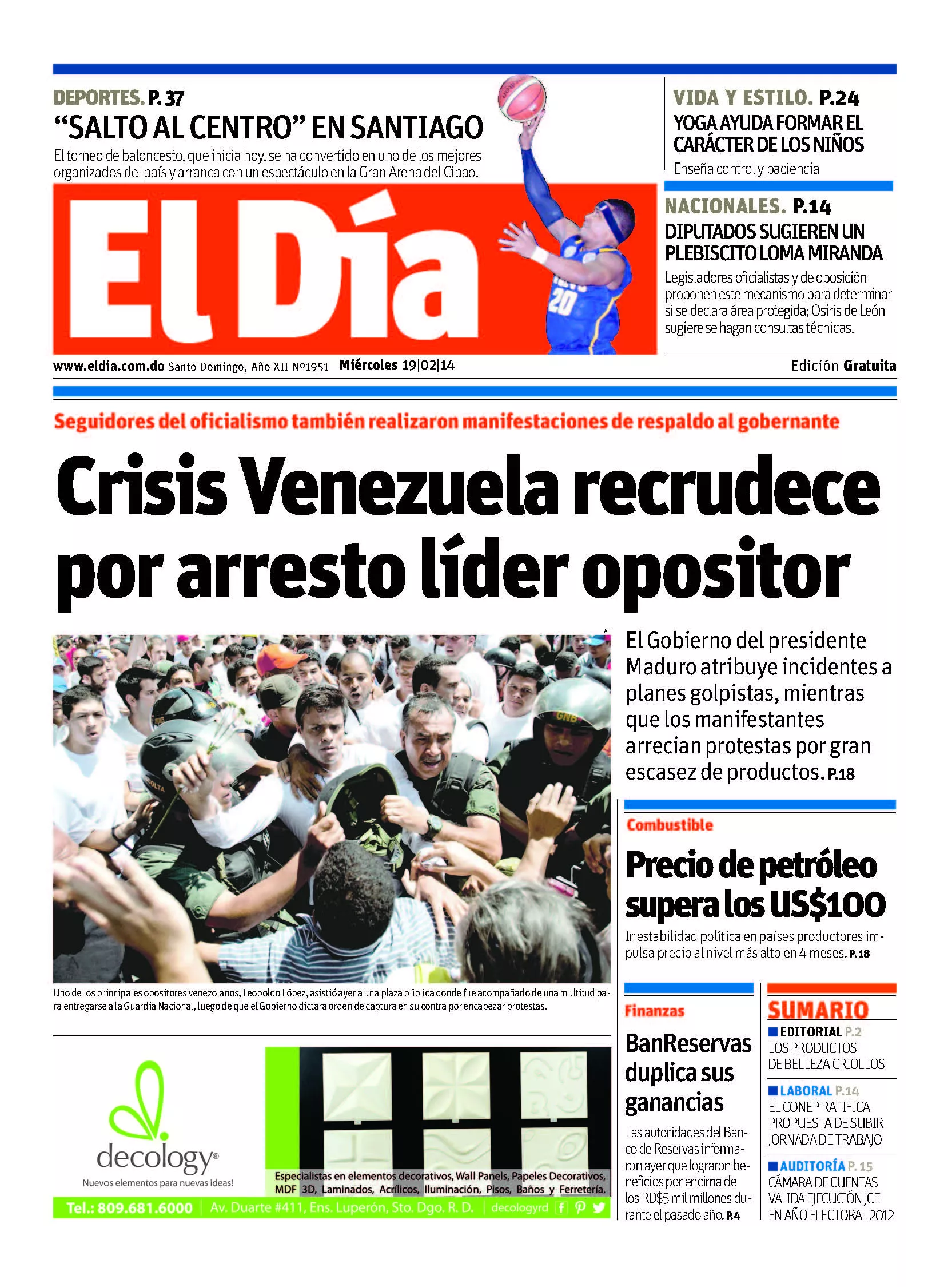 Portada impresa