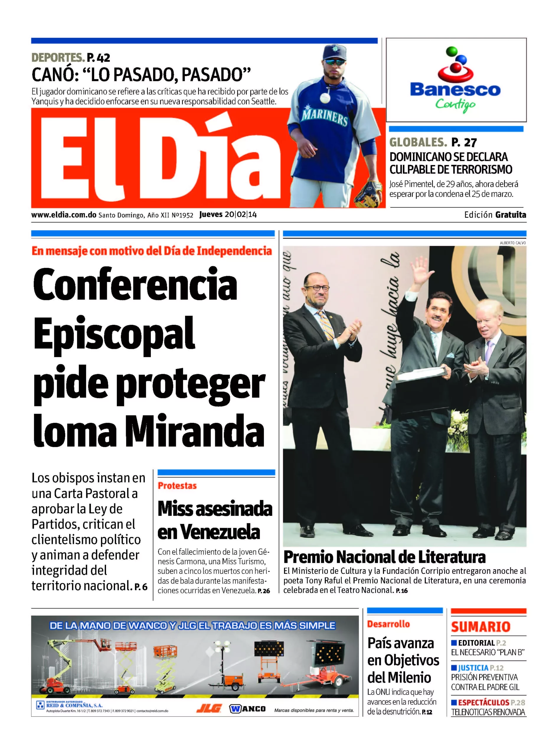 Portada impresa