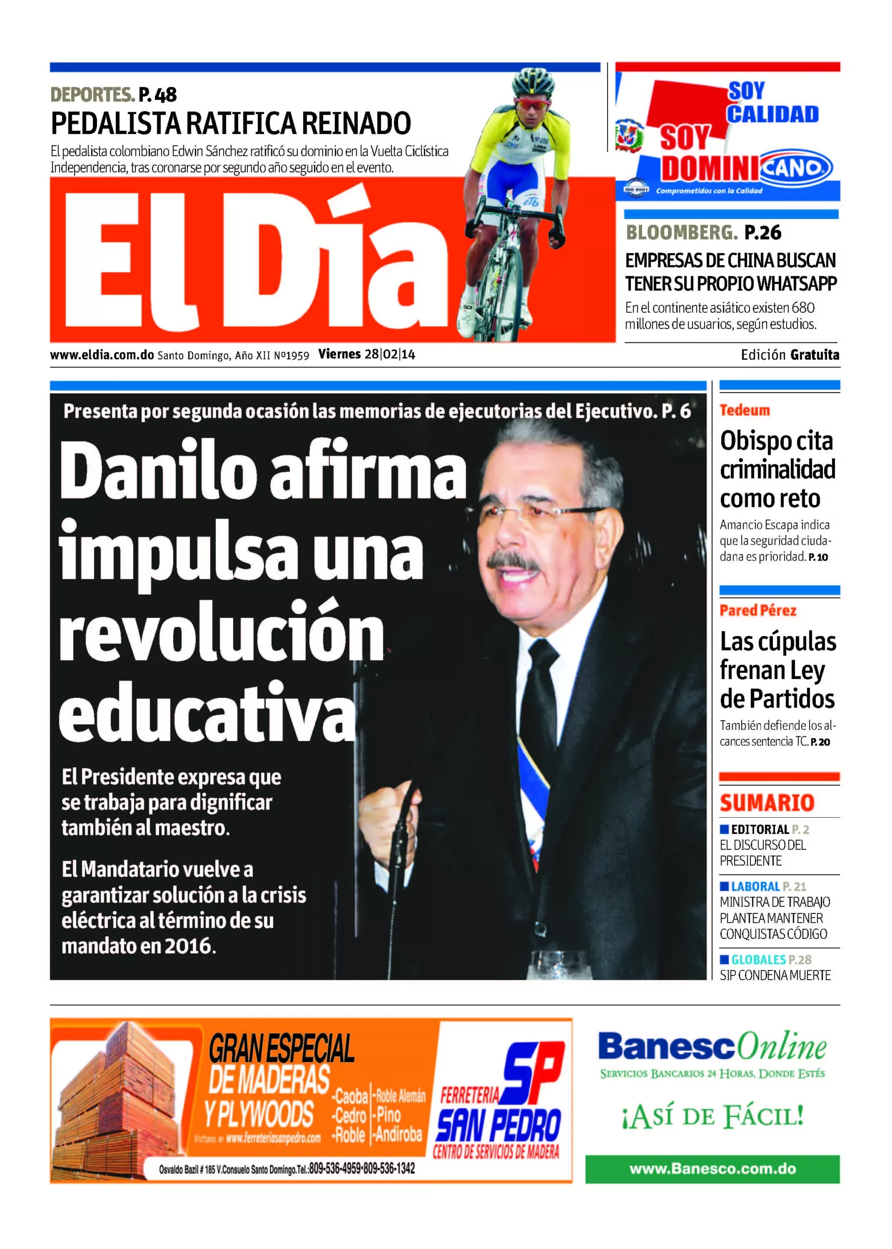 Portada impresa
