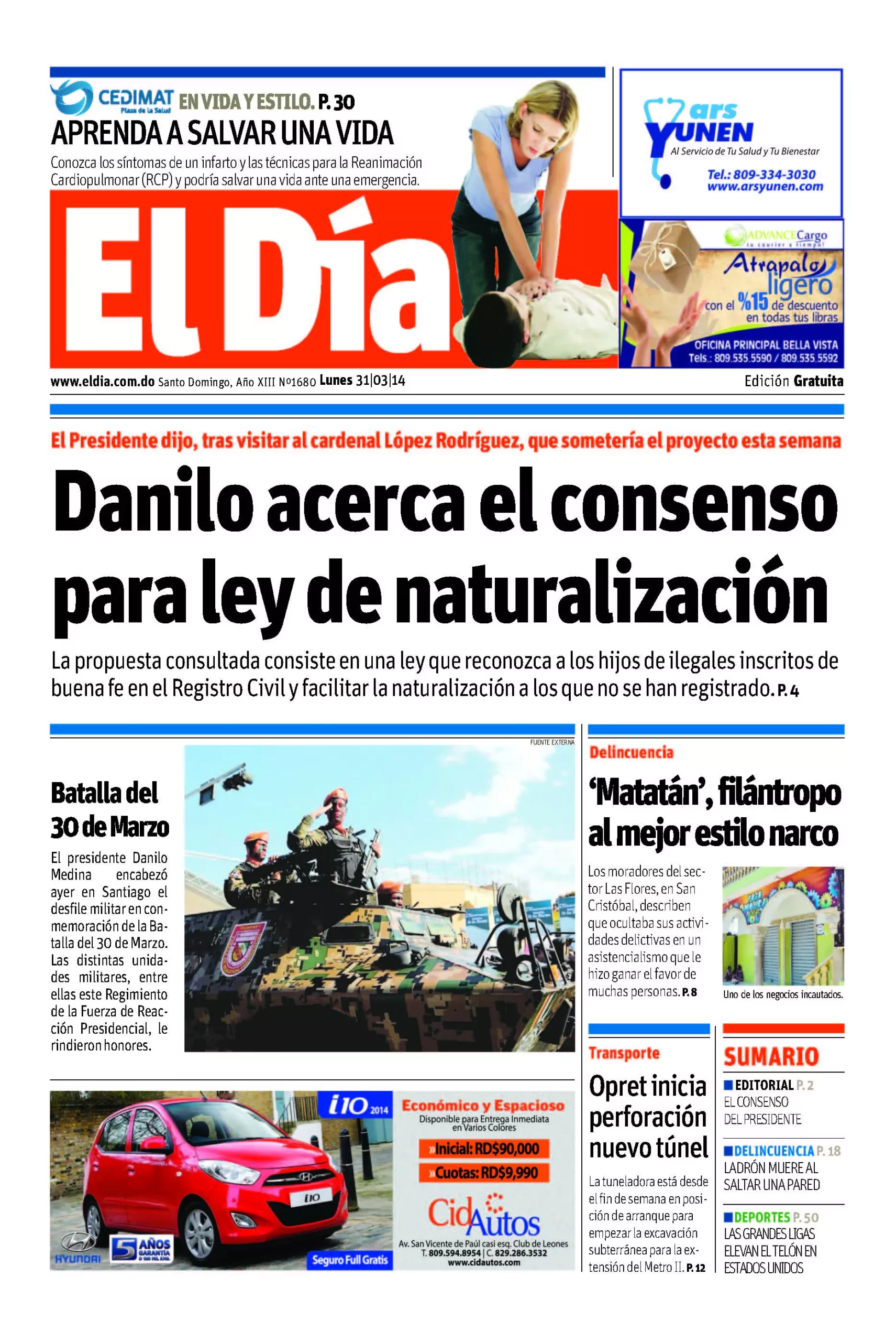Portada impresa