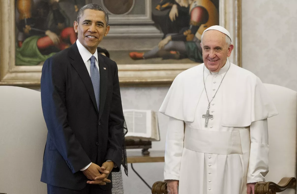 Barack Obama hace visita a papa Francisco