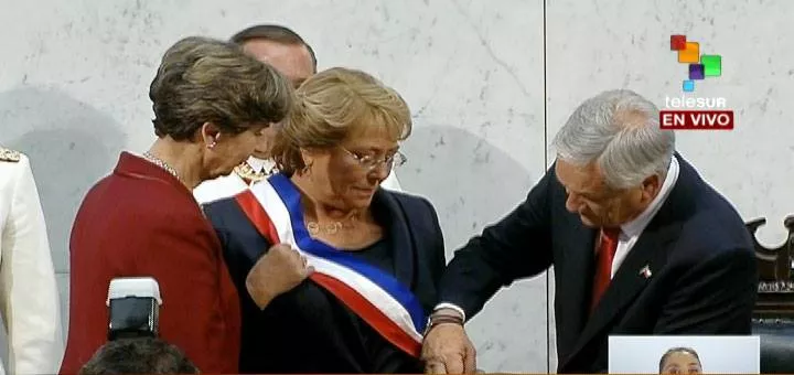 Michelle Bachelet asume la presidencia de Chile