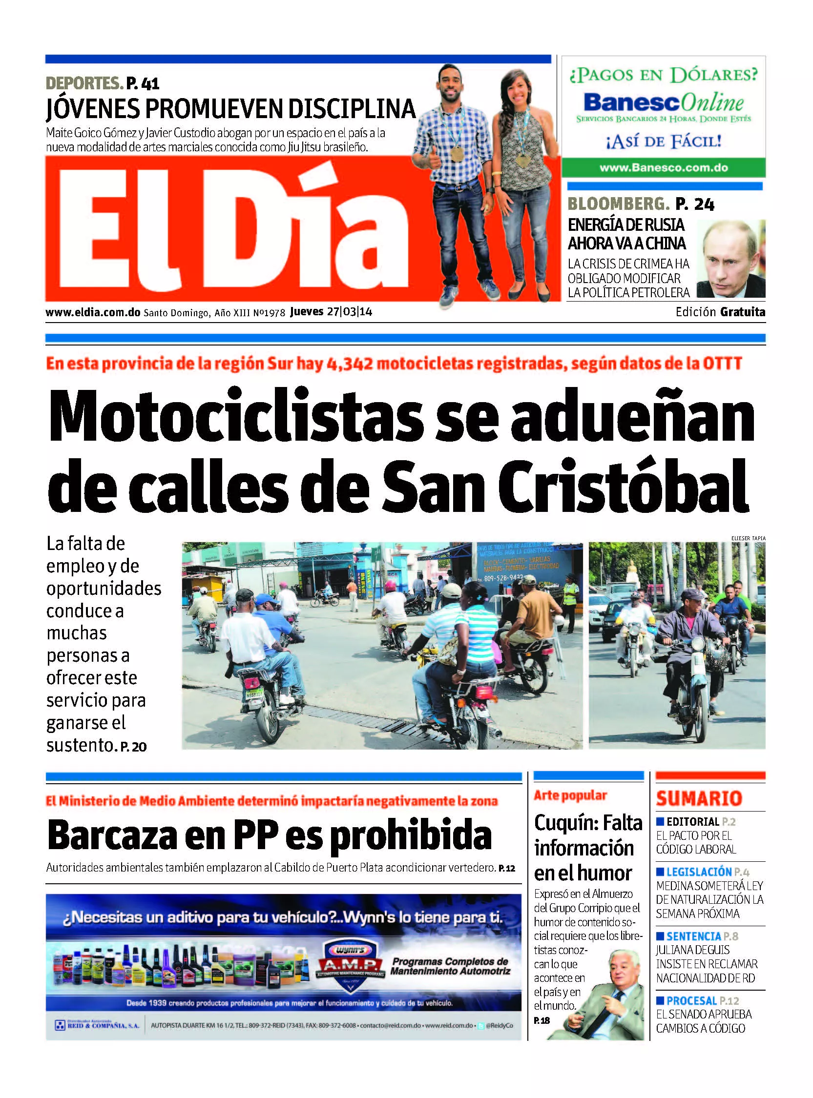 Portada impresa