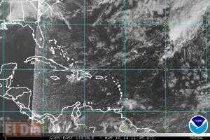 Sistema frontal provocará lluvias sobre el país