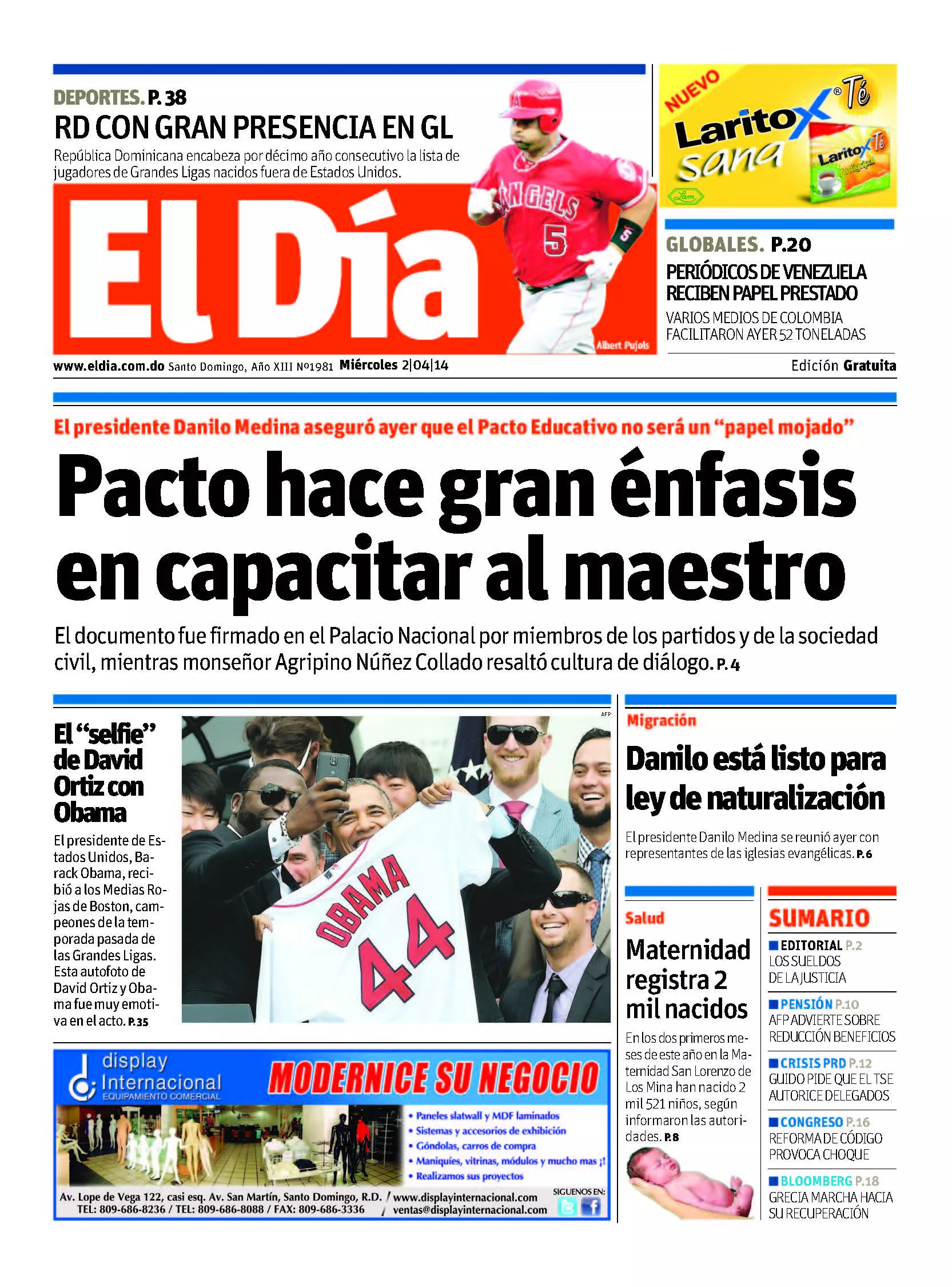 Portada impresa