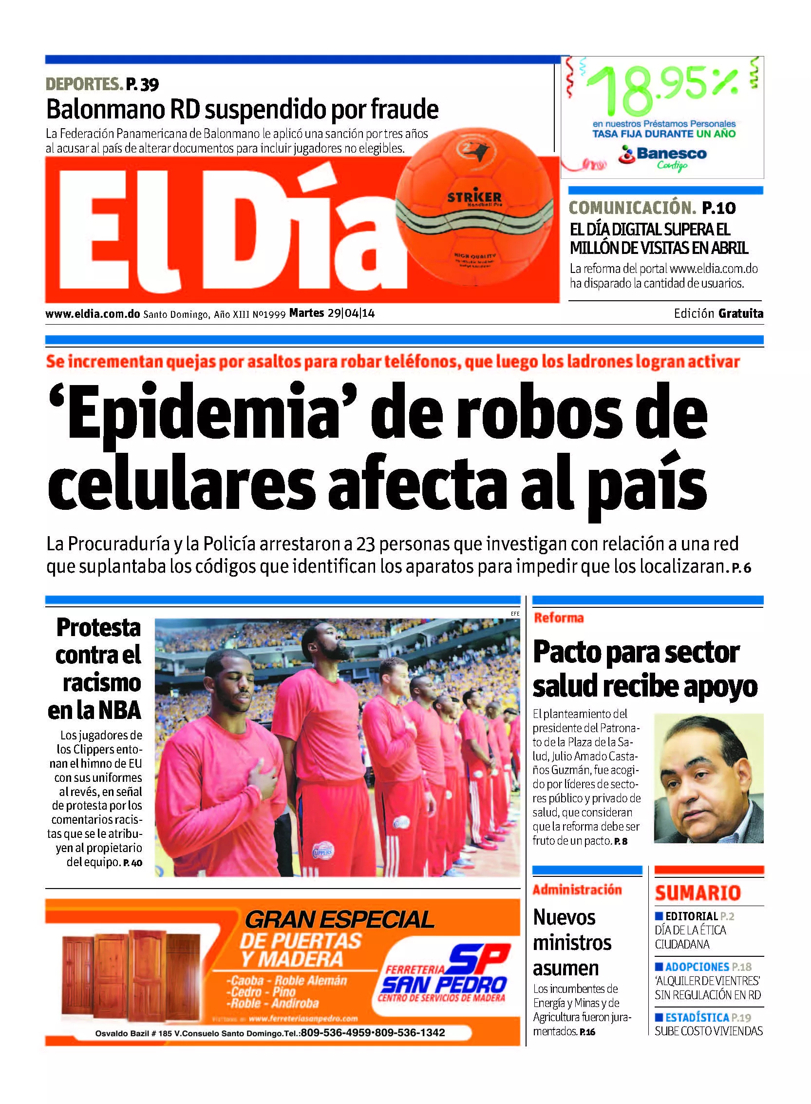 Portada impresa