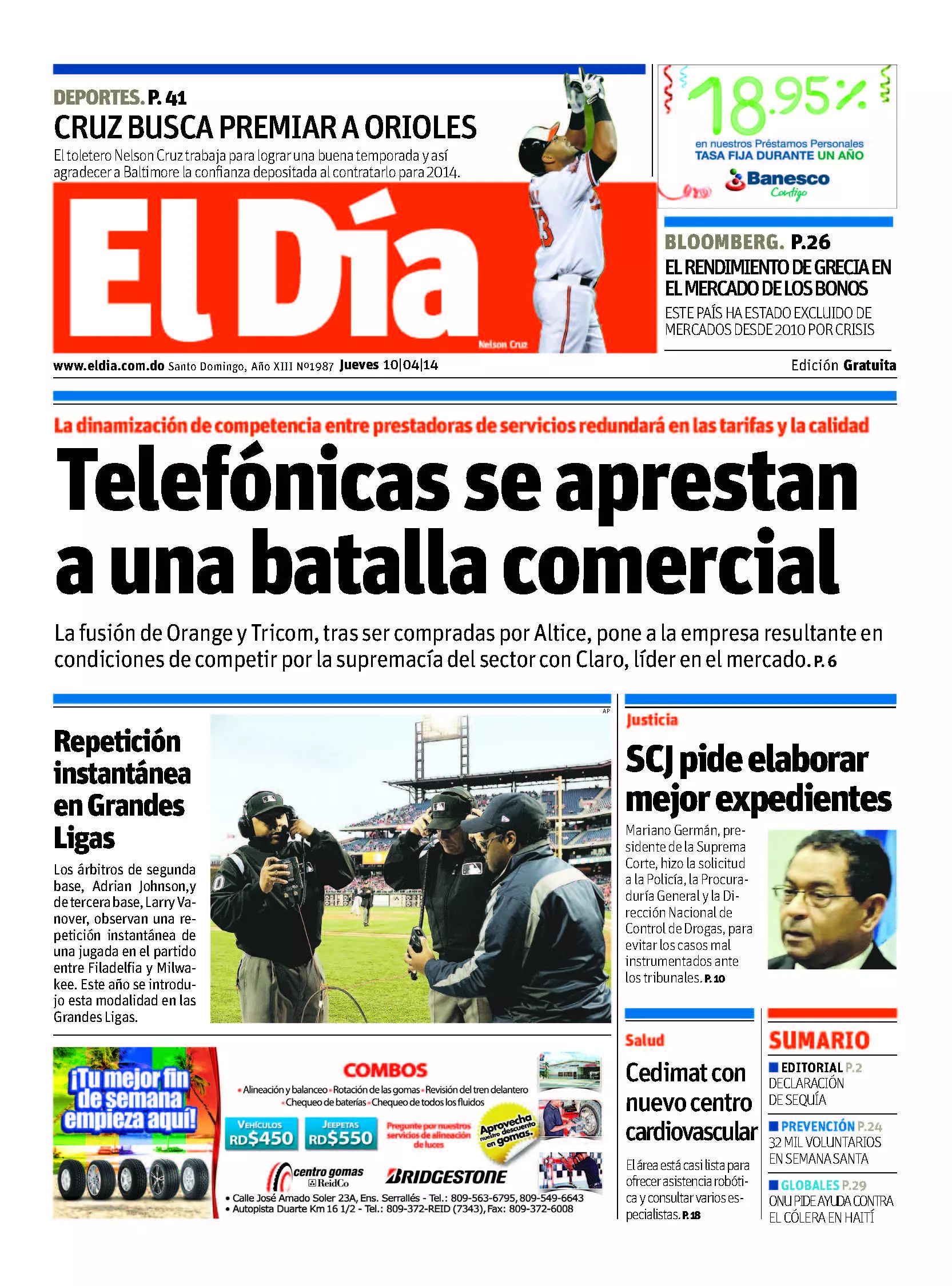 Portada impresa