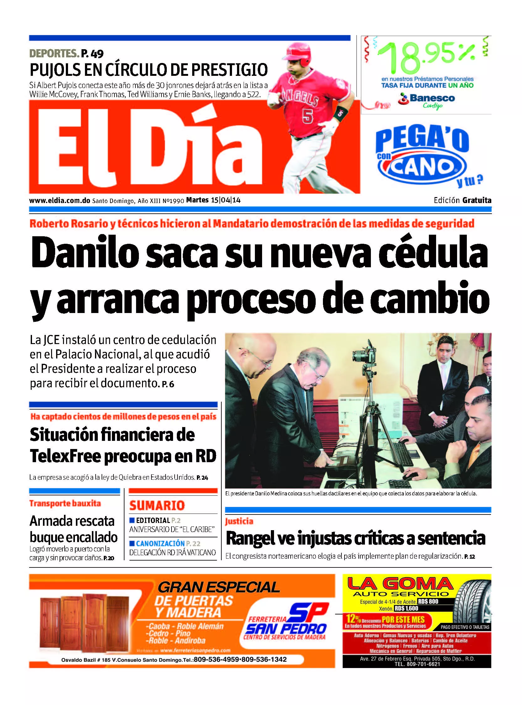 Portada impresa
