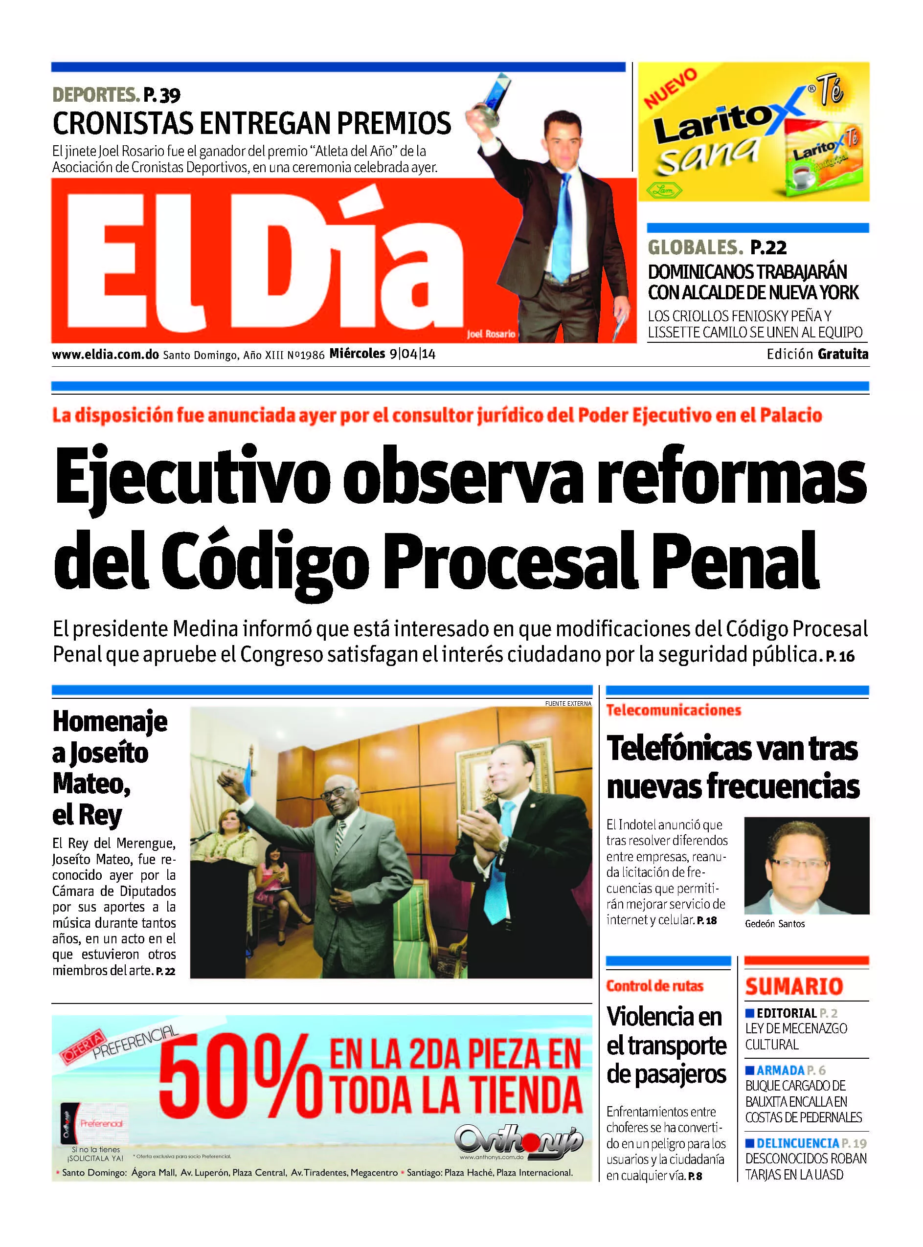 Portada inpresa