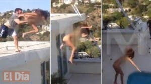 Millonario lanza desnuda desde terraza a actriz porno y la fractura