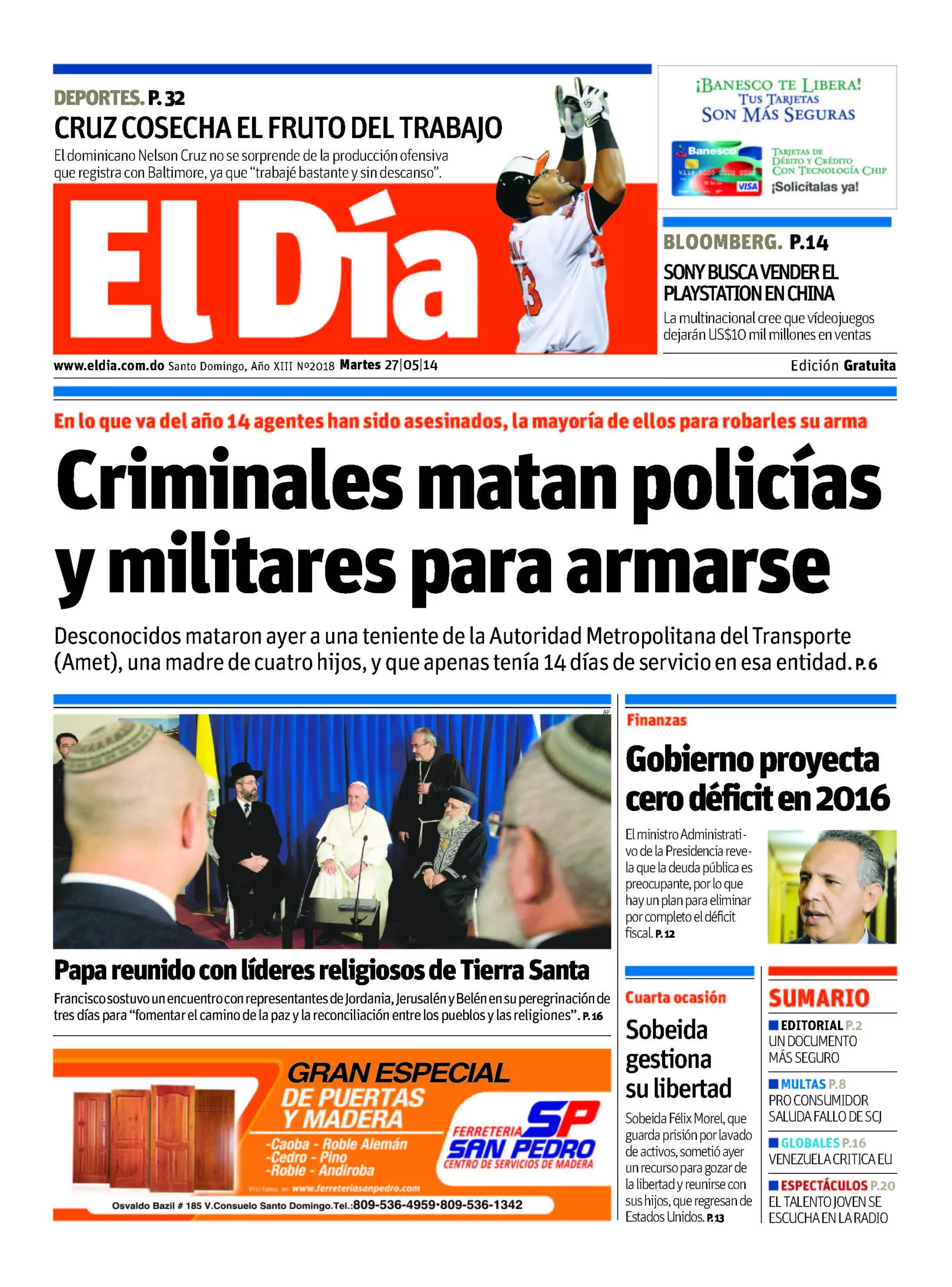 Portada impresa