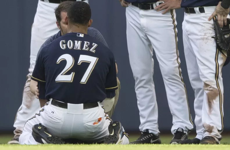 Carlos Gomez, Ryan Braun, Scooter Gennett, Ron Roenicke