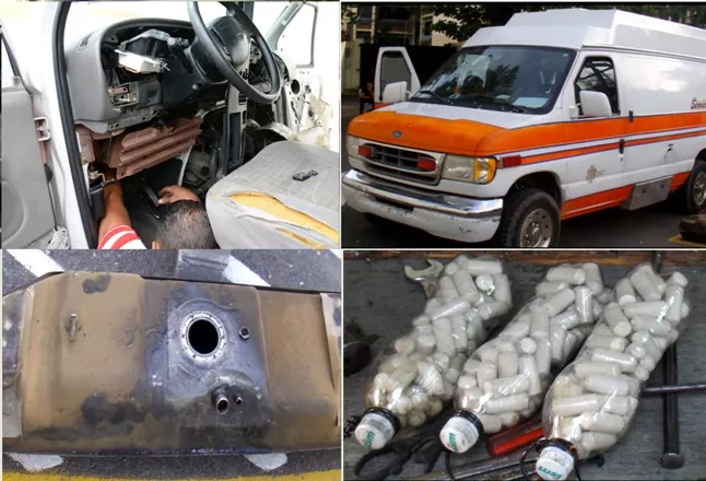 DNCD decomisa 383 bolsitas de cocaína en ambulancia sería transportada a Puerto Rico en el Ferry 