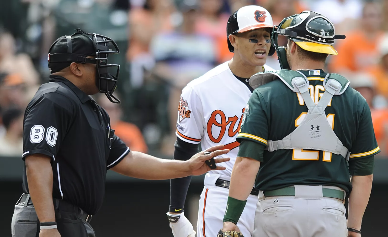 Manny Machado, Stephen Vogt, Adrian Johnson