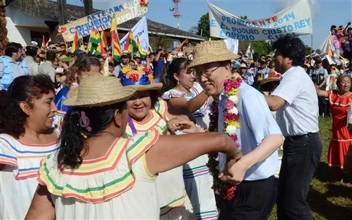 Ban Ki-moon, Evo Morales