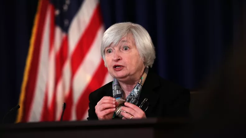 Fed Chair Janet Yellen Holds News Conference After Fed Interest Rate Meeting