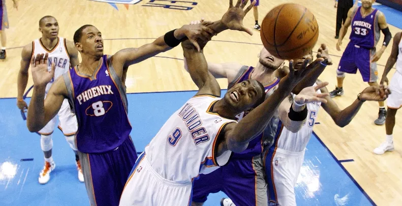 Serge Ibaka, Marcin Gortat, Channing Frye