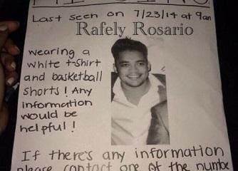 El hijo del merenguero Rafa Rosario, Rafely, está desaparecido