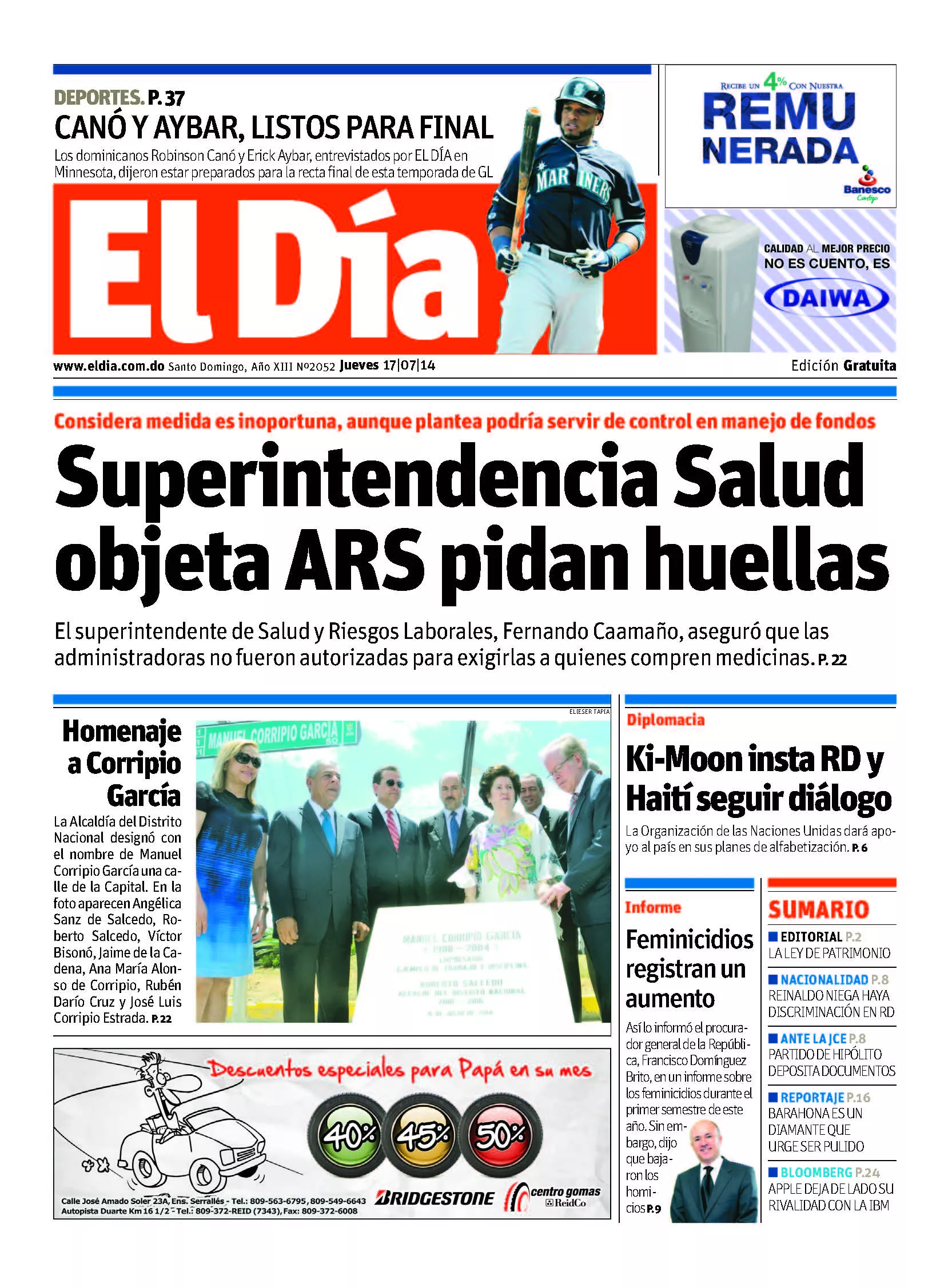 Portada impresa