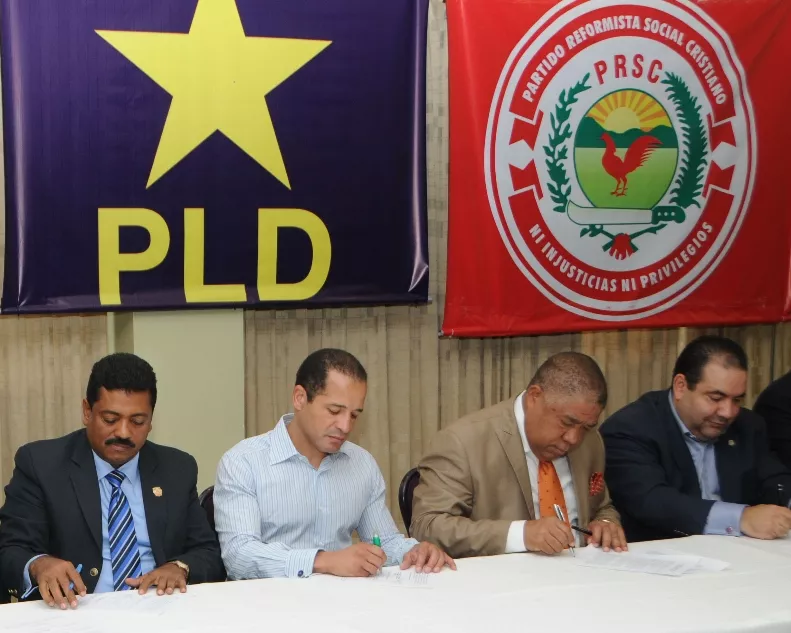 PLD PRD y PRSC suscriben Pacto por la democracia y la gobernabilidad municipal