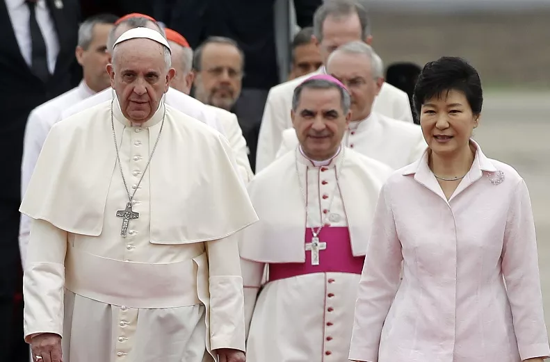 Francis, Park Geun-hye