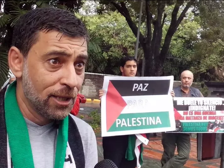 Dominicanos marchan a favor de la paz en Palestina