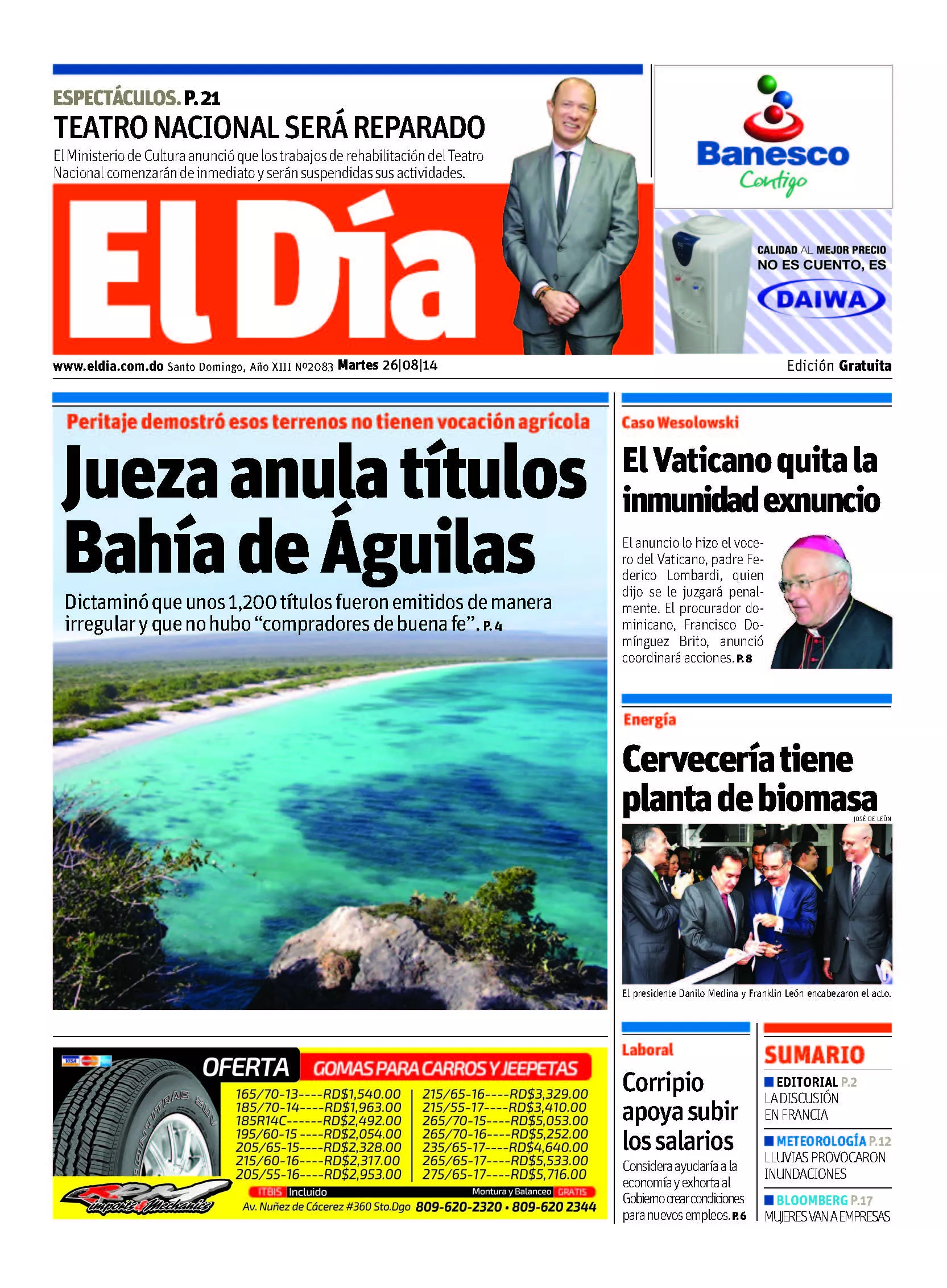 Portada impresa