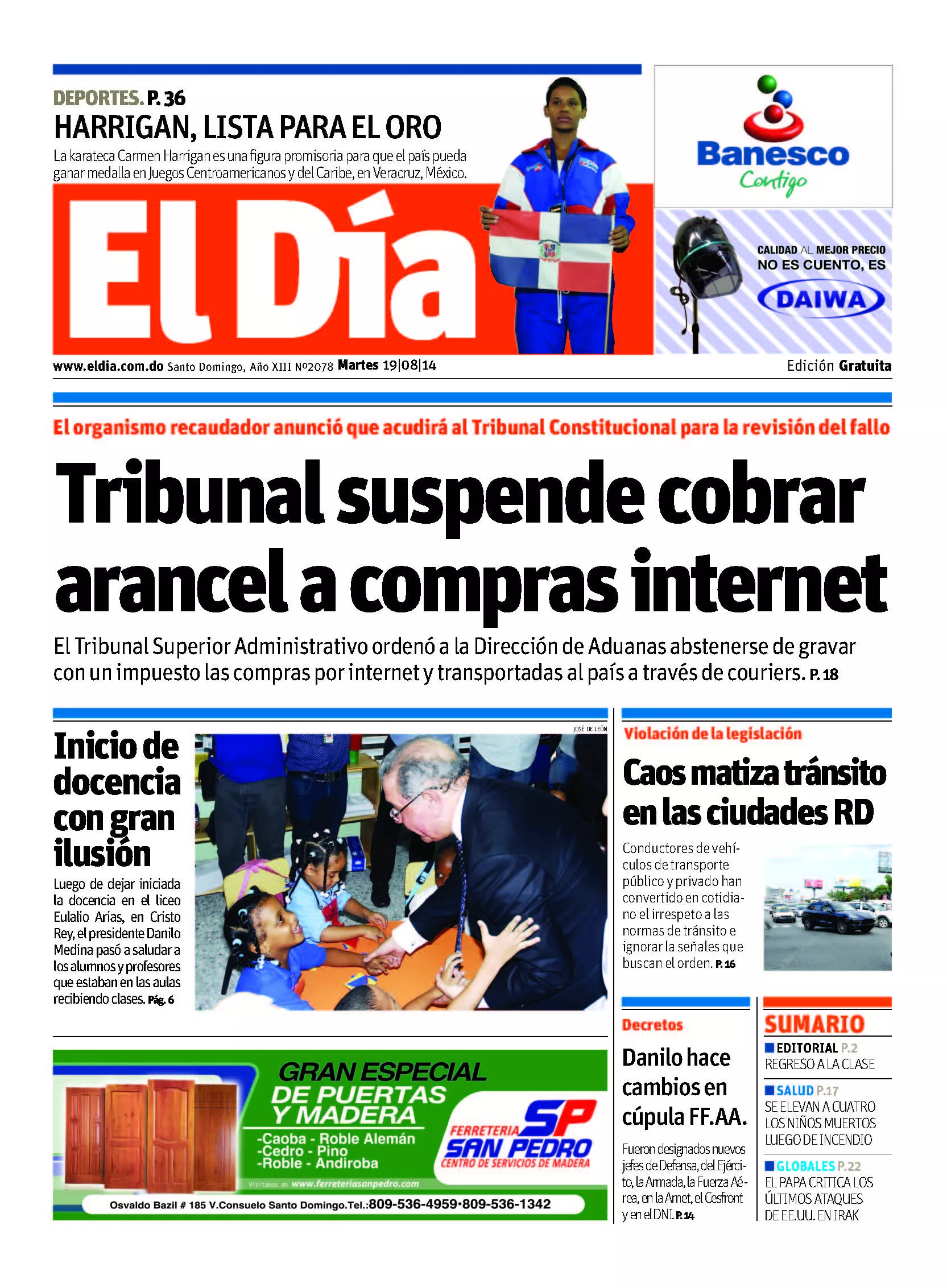 Portada impresa